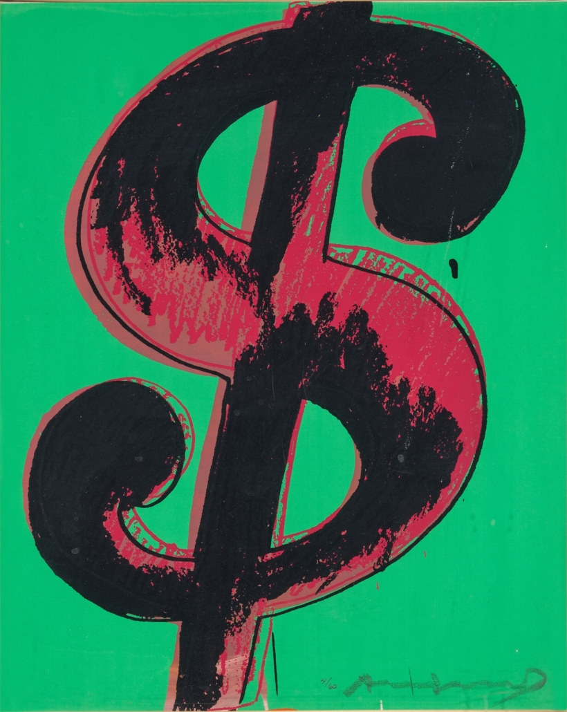 Artwork by Andy Warhol, $ (1), II.279, Made of Screenprint on Lenox Museum Board 