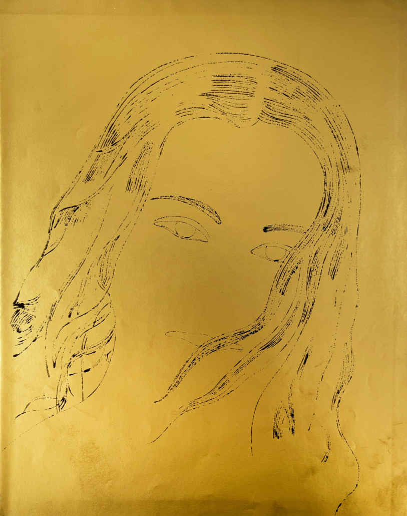 Artwork by Andy Warhol, A Gold Book, IV.112, Made of Offset lithograph on gold paper 