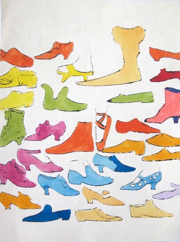 A la Recherche du Shoe Perdu by Andy Warhol, 1955