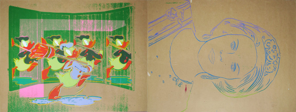 Anniversary Donald Duck II.360 (Double-Sided) by Andy Warhol, 1985