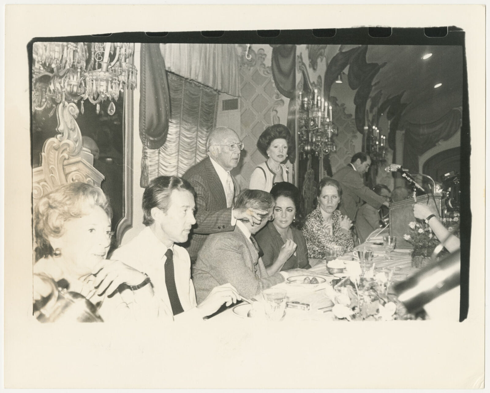 Anti-Defamation League Dinner with Halston & Elizabeth Taylor