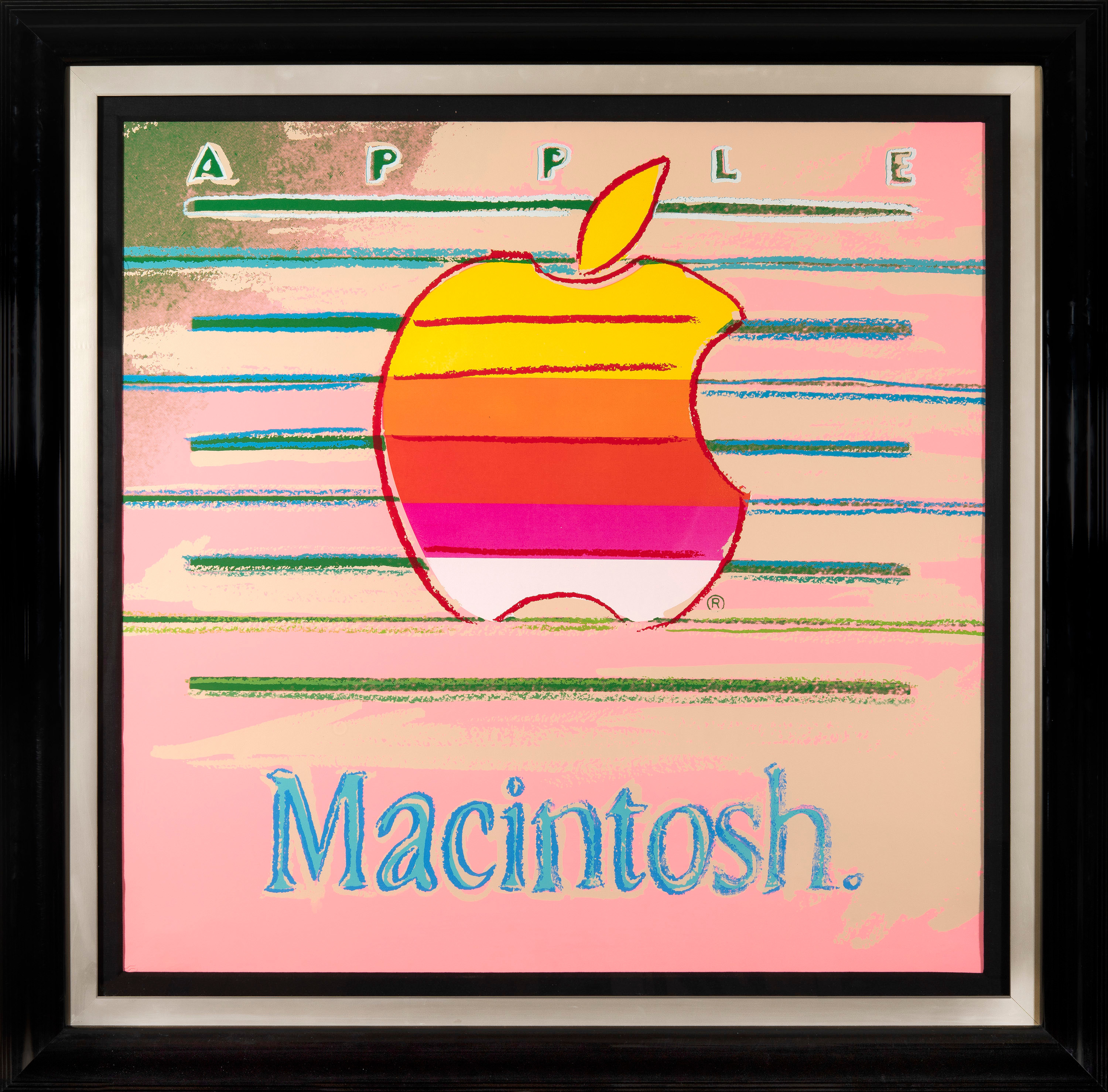 Artwork by Andy Warhol, Apple (Macintosh) from Ads (F&S ll.359), Made of Unique screenprint on Lenox Museum Board 
