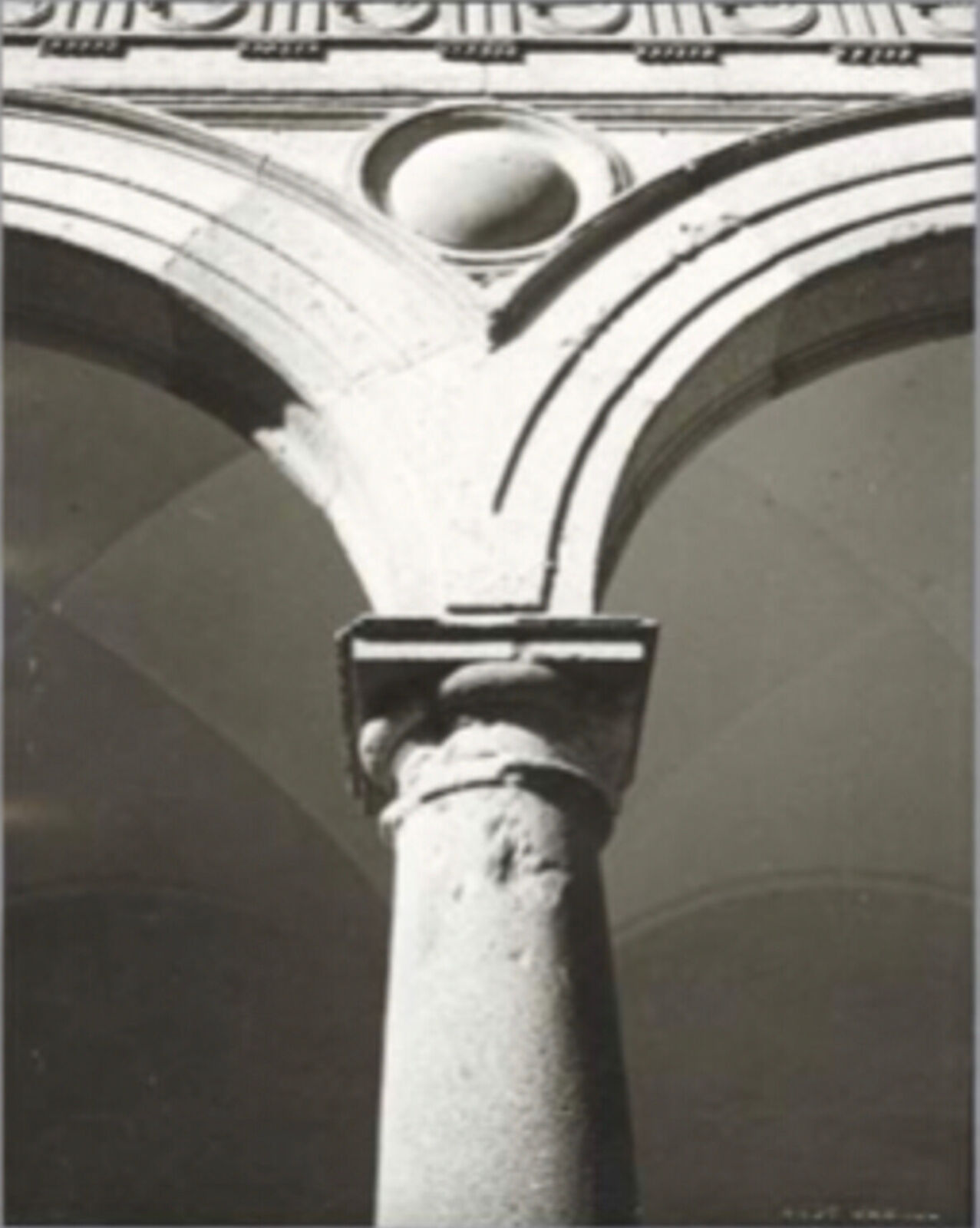 Artwork by Andy Warhol, Architectural Details in Spain, Made of Unique silver gelatin print 