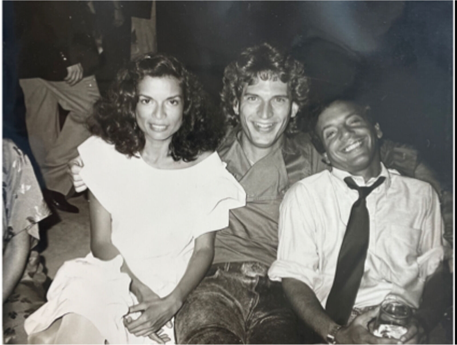 Bianca Jagger, Rex Smith and Steve Rubell