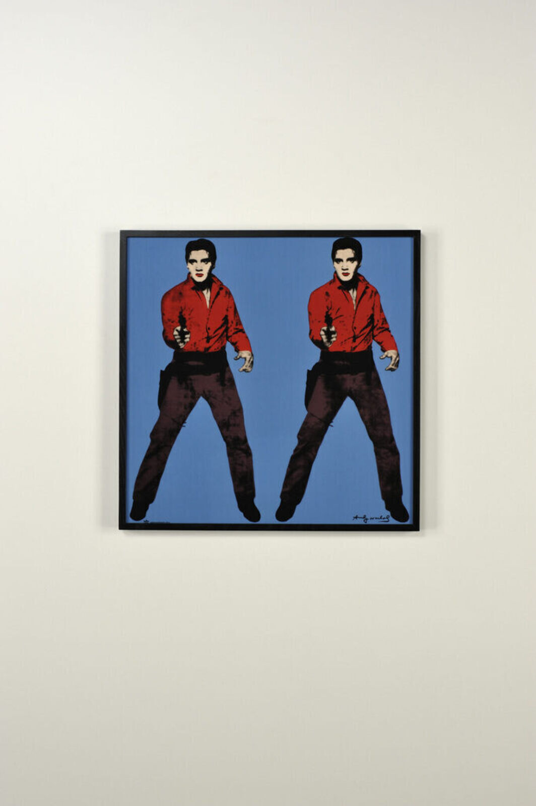 Artwork by Andy Warhol, Blue Elvis, Made of Enamel on porcelain 