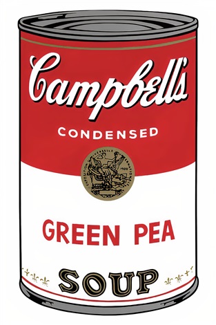 Campbell's Soup Can 11.50 (Green Pea) by Andy Warhol, null