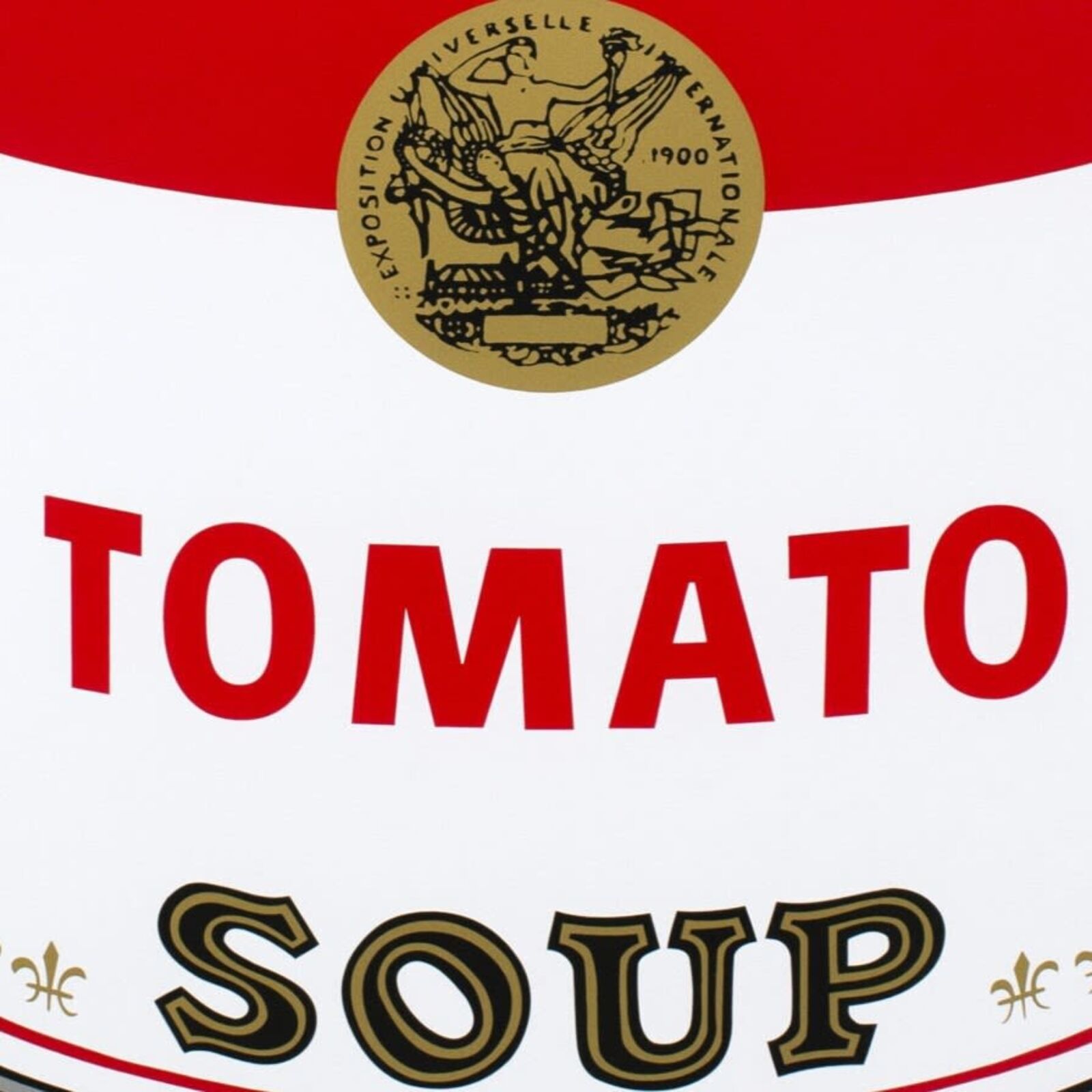 Artwork by Andy Warhol, Campbell's Soup, Tomato, Made of Silkscreen On Museum Board 