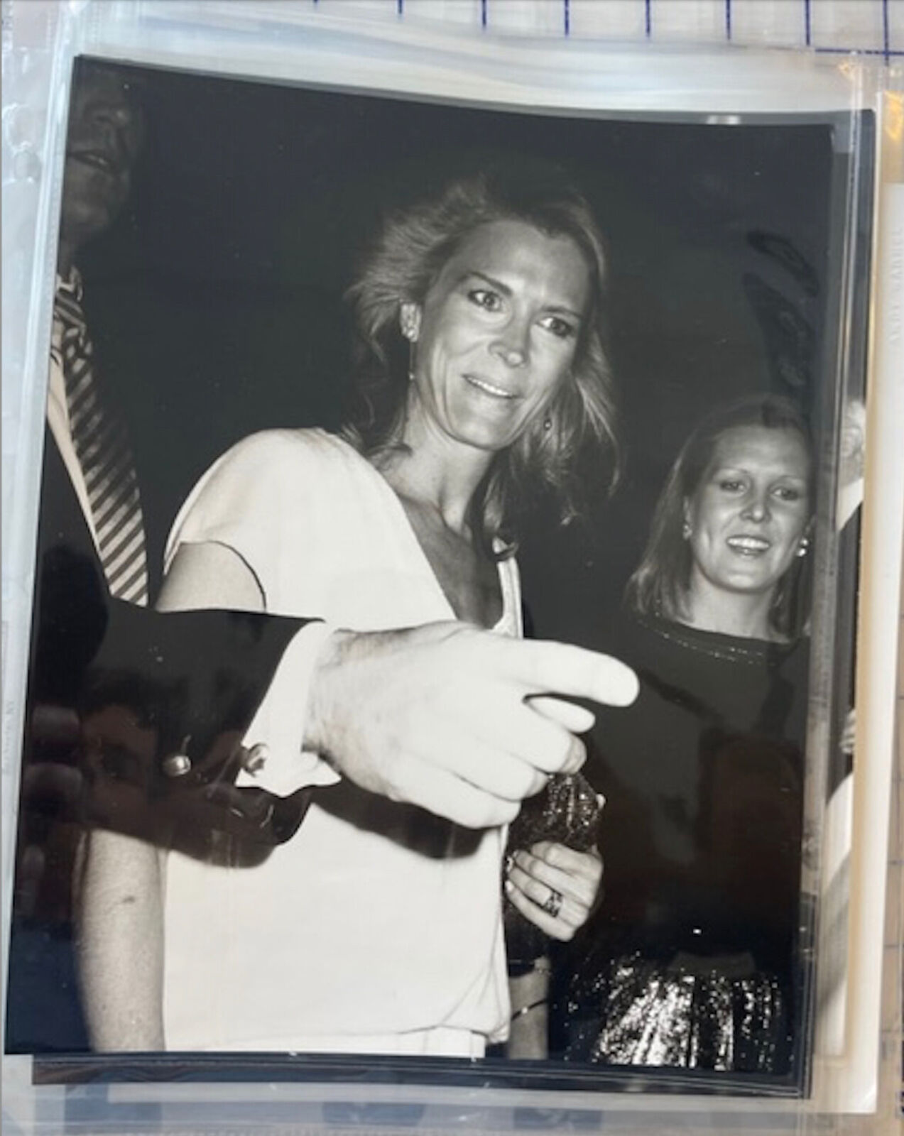 Artwork by Andy Warhol, Candice Bergen and Guests, Made of Unique silver gelatin print 