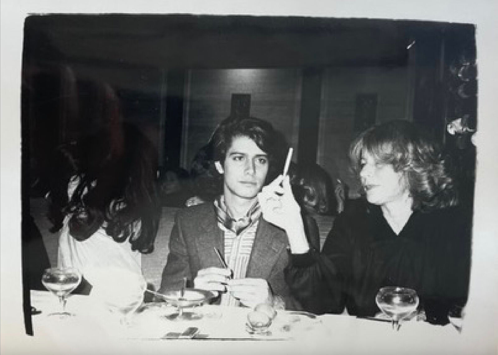 Artwork by Andy Warhol, Carlos De Souza and Unidentified Woman, Made of Unique silver gelatin print 