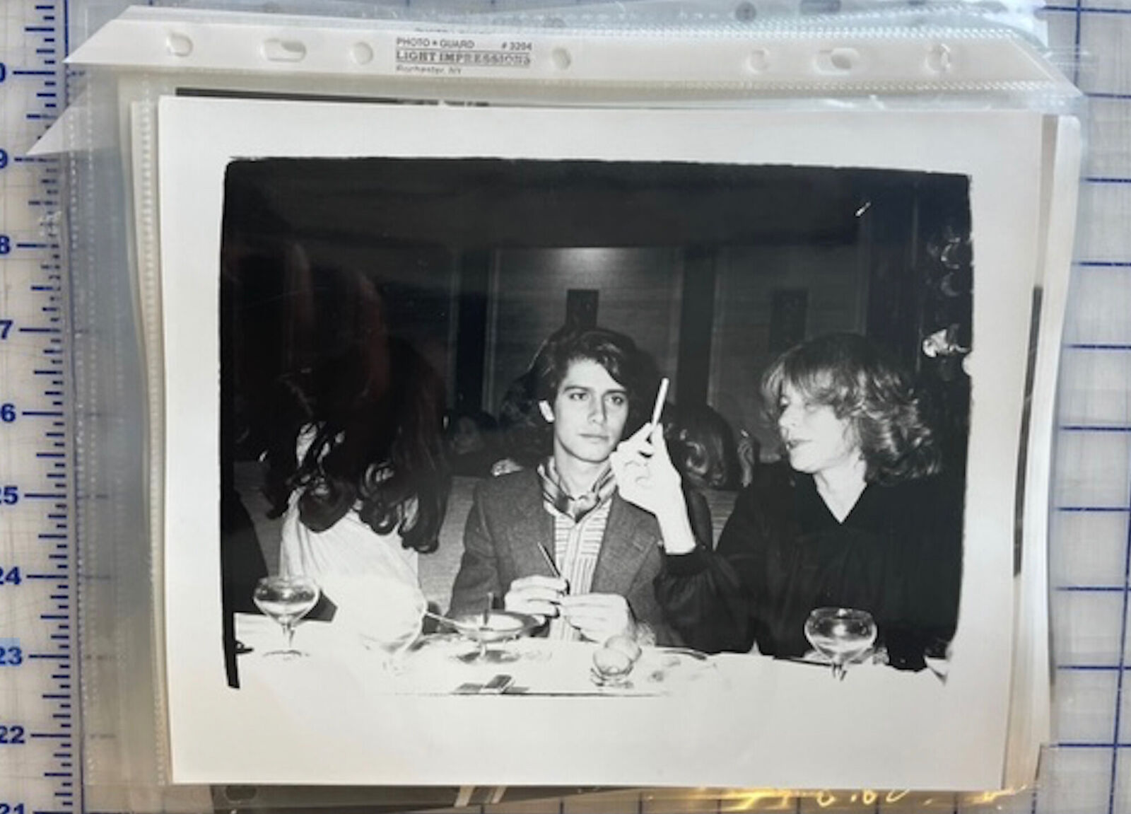 Artwork by Andy Warhol, Carlos De Souza and Unidentified Woman, Made of Unique silver gelatin print 