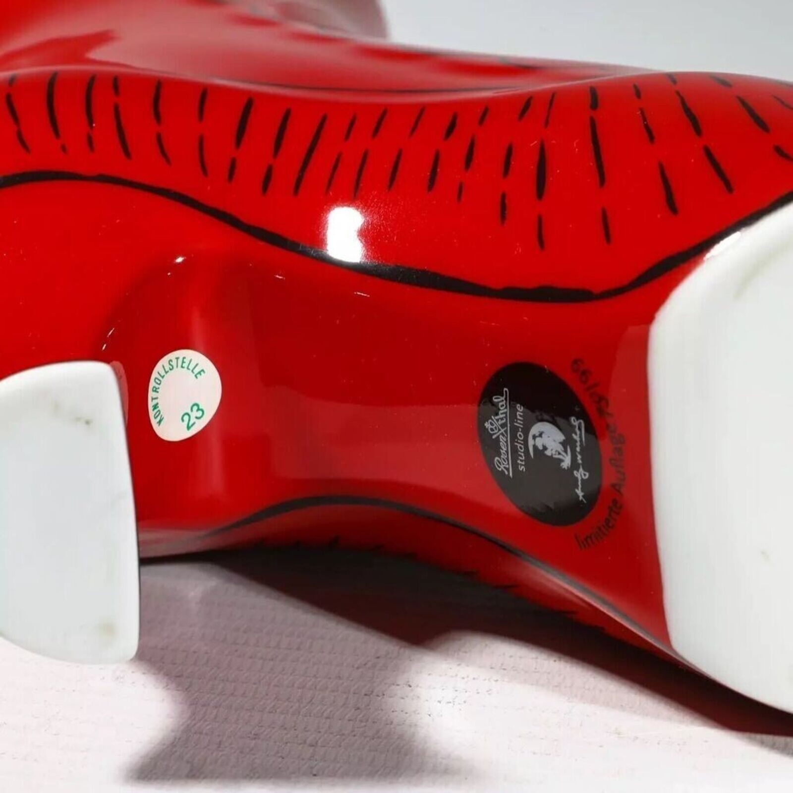 Artwork by Andy Warhol, Christmas Boot, Made of Enamel on porcelain 