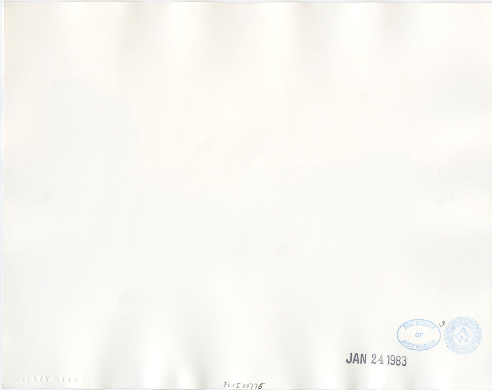 Artwork by Andy Warhol, City Skyline in Spain, Made of Unique gelatin silver print 