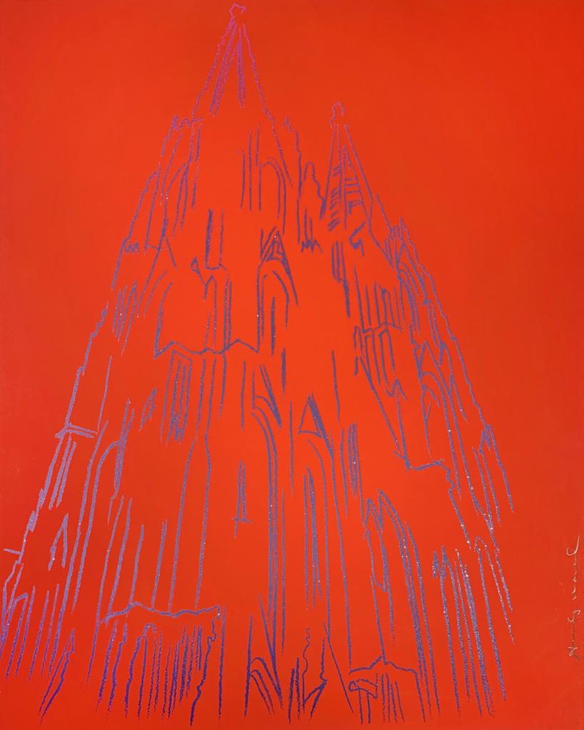 Artwork by Andy Warhol, Cologne Cathedral, IIB.362, Made of Screenprint with diamond dust on Lenox Museum Board 