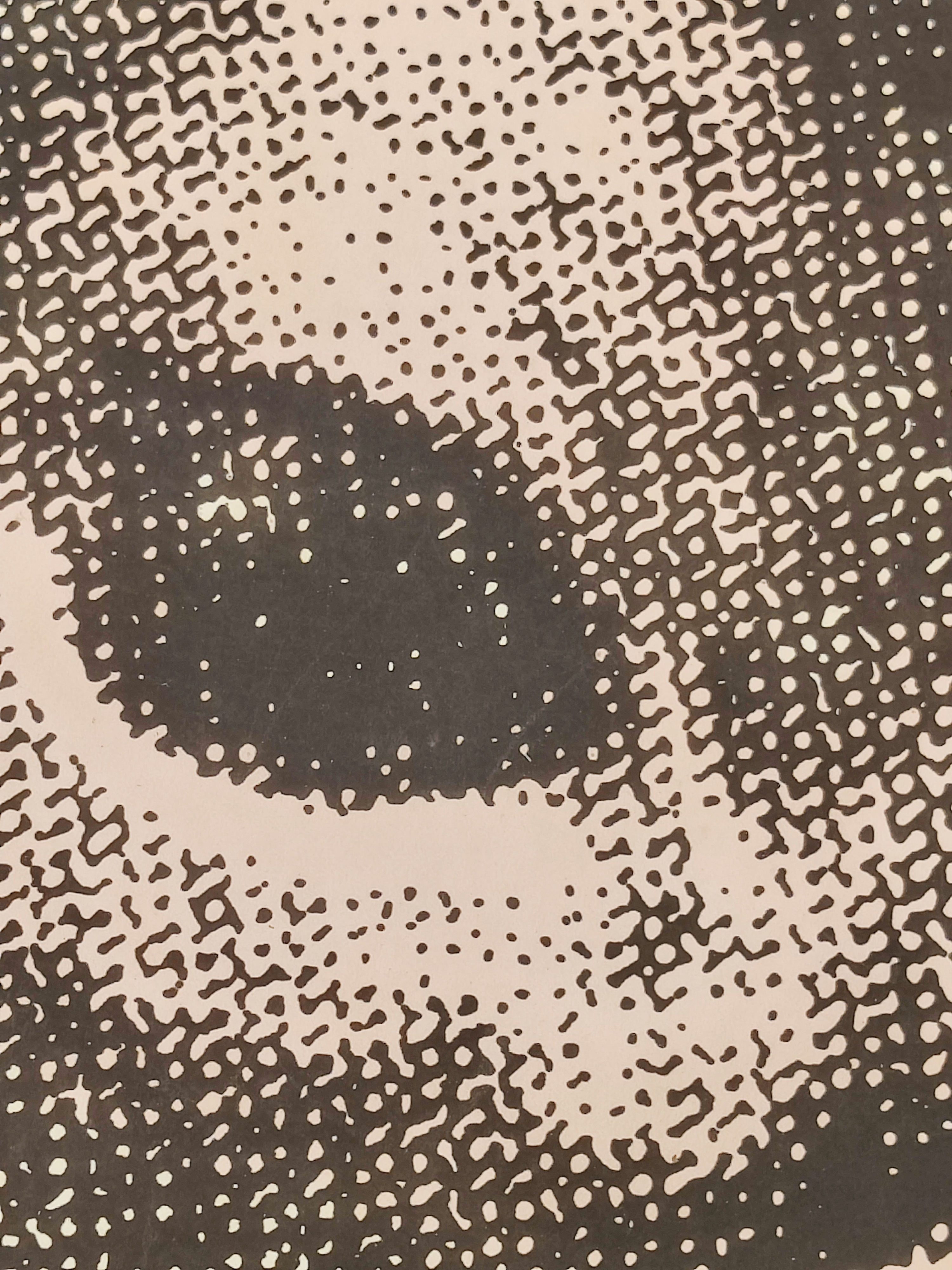 A picture of a cow on a purple background.