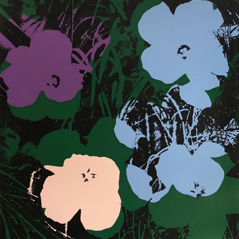 Artwork by Andy Warhol, Flowers 11.64, Made of Silkscreen on Museum Board 