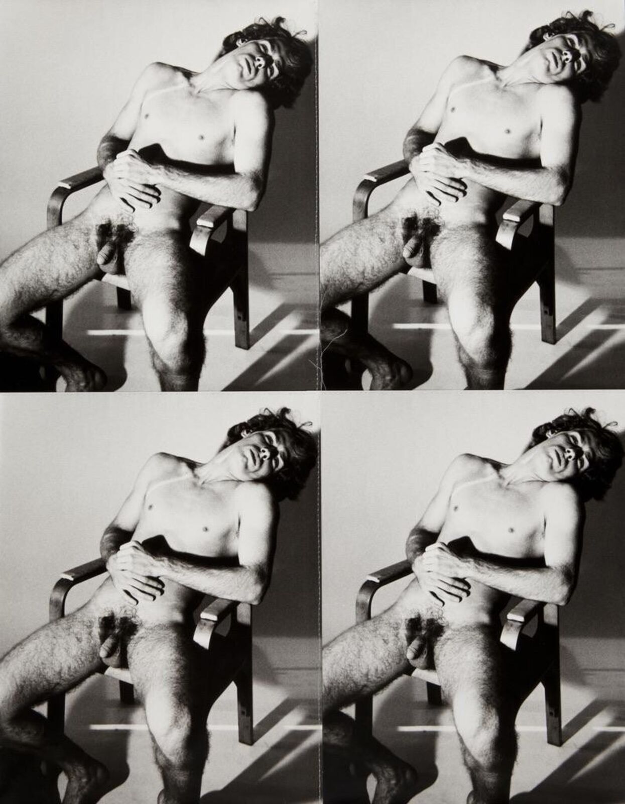 Artwork by Andy Warhol, Four stitched gelatin silver prints of Nude Male by Andy Warhol, Made of Gelatin silver prints 