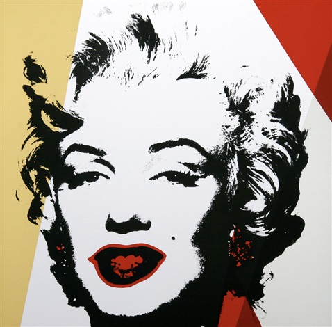 Artwork by Andy Warhol, Golden Marilyn 11.37, Made of Silkscreen on Museum Board 