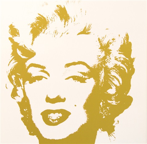 Artwork by Andy Warhol, Golden Marilyn 11.41, Made of Silkscreen on Museum Board 