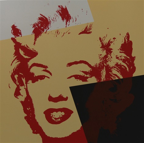 Artwork by Andy Warhol, Golden Marilyn 11.44, Made of Silkscreen on Museum Board 