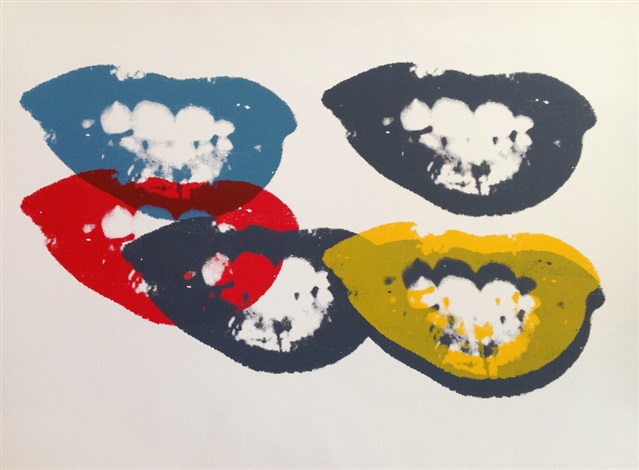 Artwork by Andy Warhol, I Love Your Kiss Forever Forever, Made of Silkscreen on vellum paper 