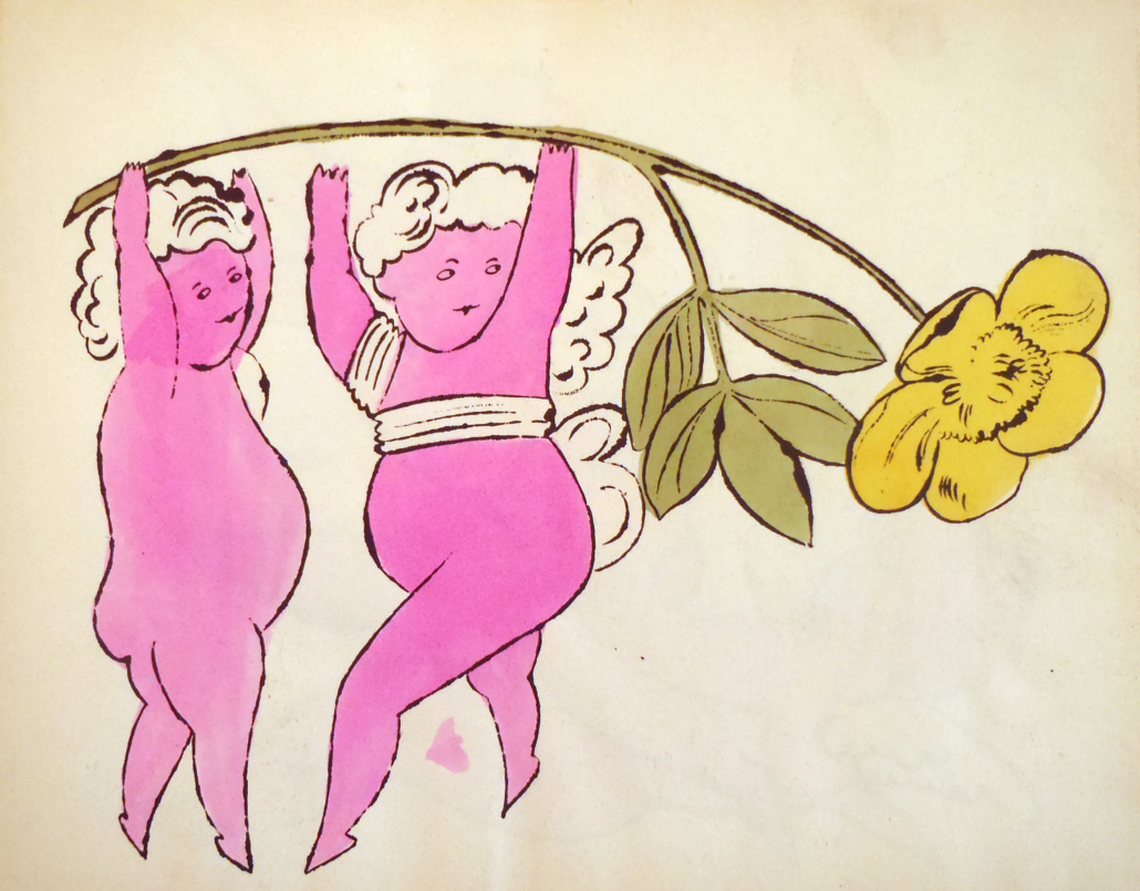 Artwork by Andy Warhol, In The Bottom of my Garden, IV.89A, Made of Offset lithograph and watercolor on paper 