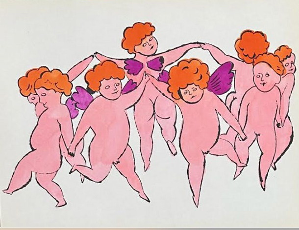 Artwork by Andy Warhol, In The Bottom of my Garden, IV.97A, Made of Offset lithograph and watercolor on paper 