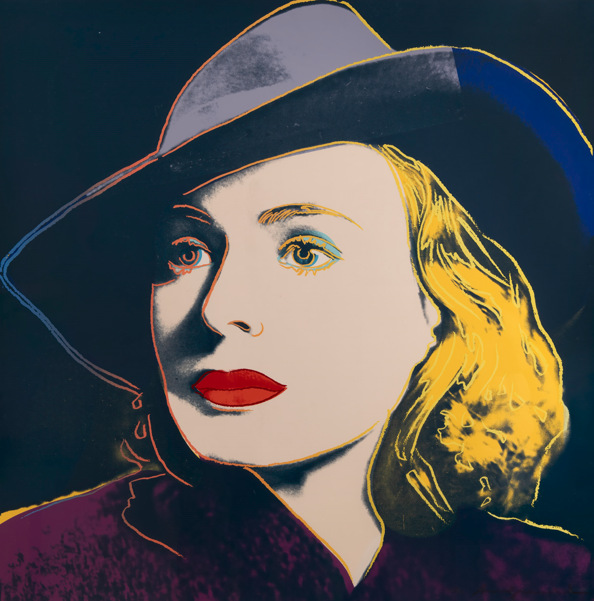 Artwork by Andy Warhol, Ingrid Bergman with Hat (F & S IIB.315) TP, Made of Unique screenprint on Lenox Museum Board 