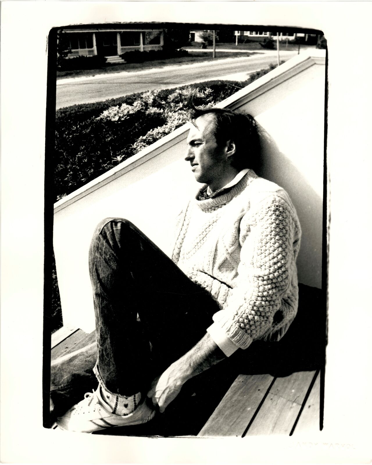 Jon Gould in Sweater in Cape Cod by Andy Warhol, 1981