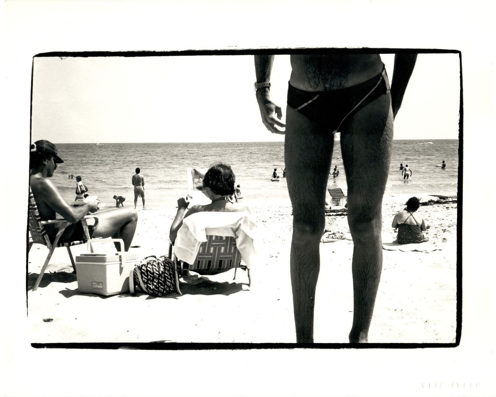 Jon Gould Observing Palm Beach Scene by Andy Warhol, 1982