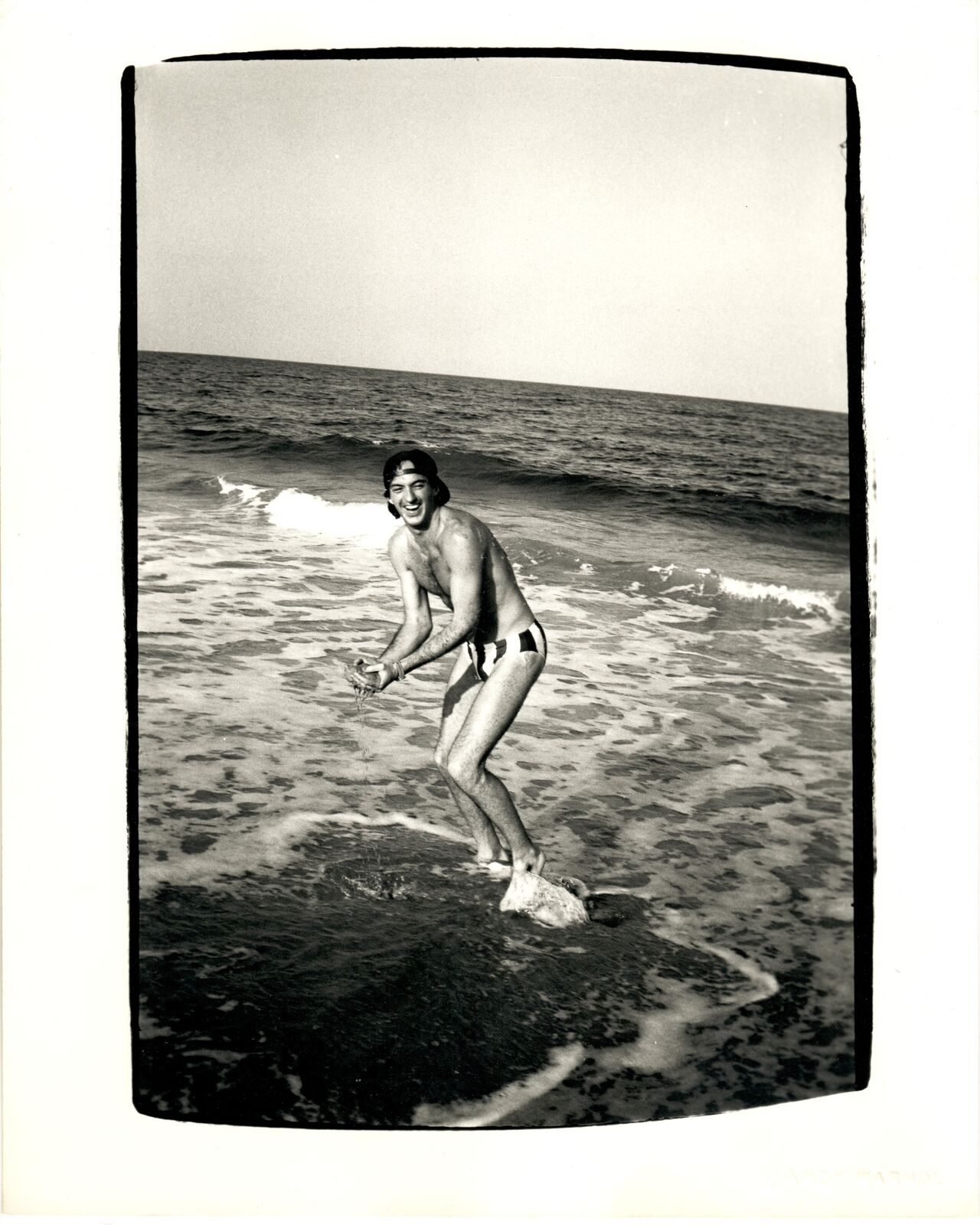 Jon Gould Playing in Surf in Palm Beach by Andy Warhol, 1982
