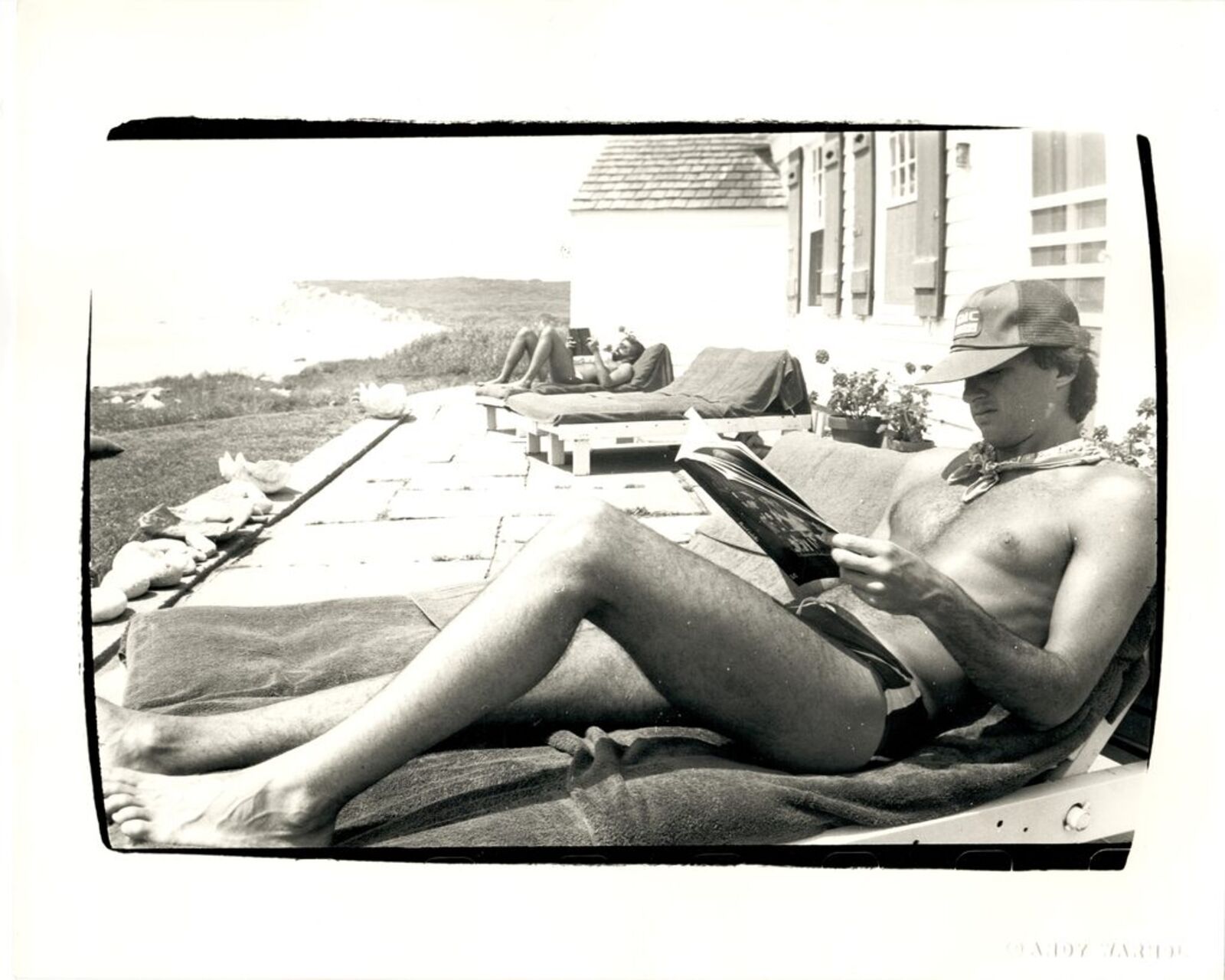 Jon Gould Sunbathing in Montauk by Andy Warhol, 1981