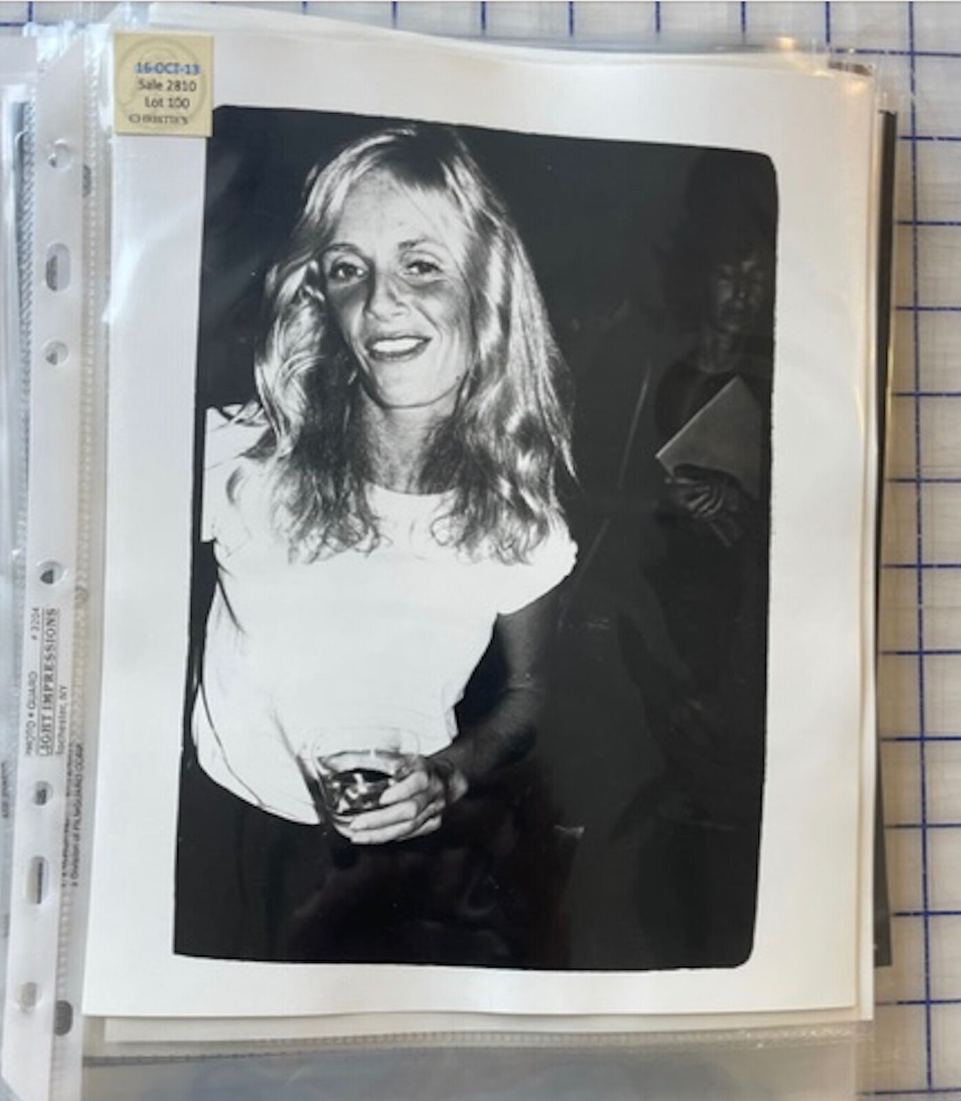 Artwork by Andy Warhol, Kim Carnes, Made of Unique silver gelatin print 