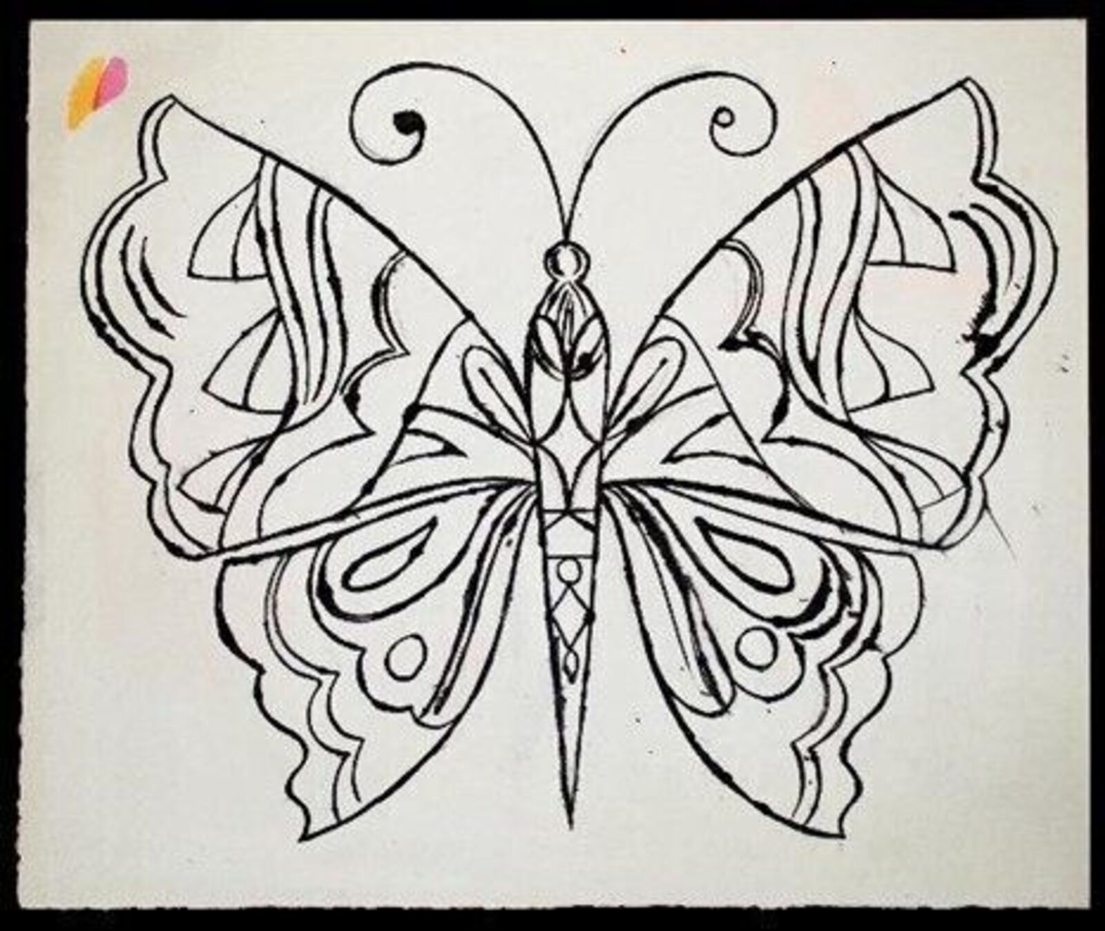 Large Butterfly by Andy Warhol, circa 1956