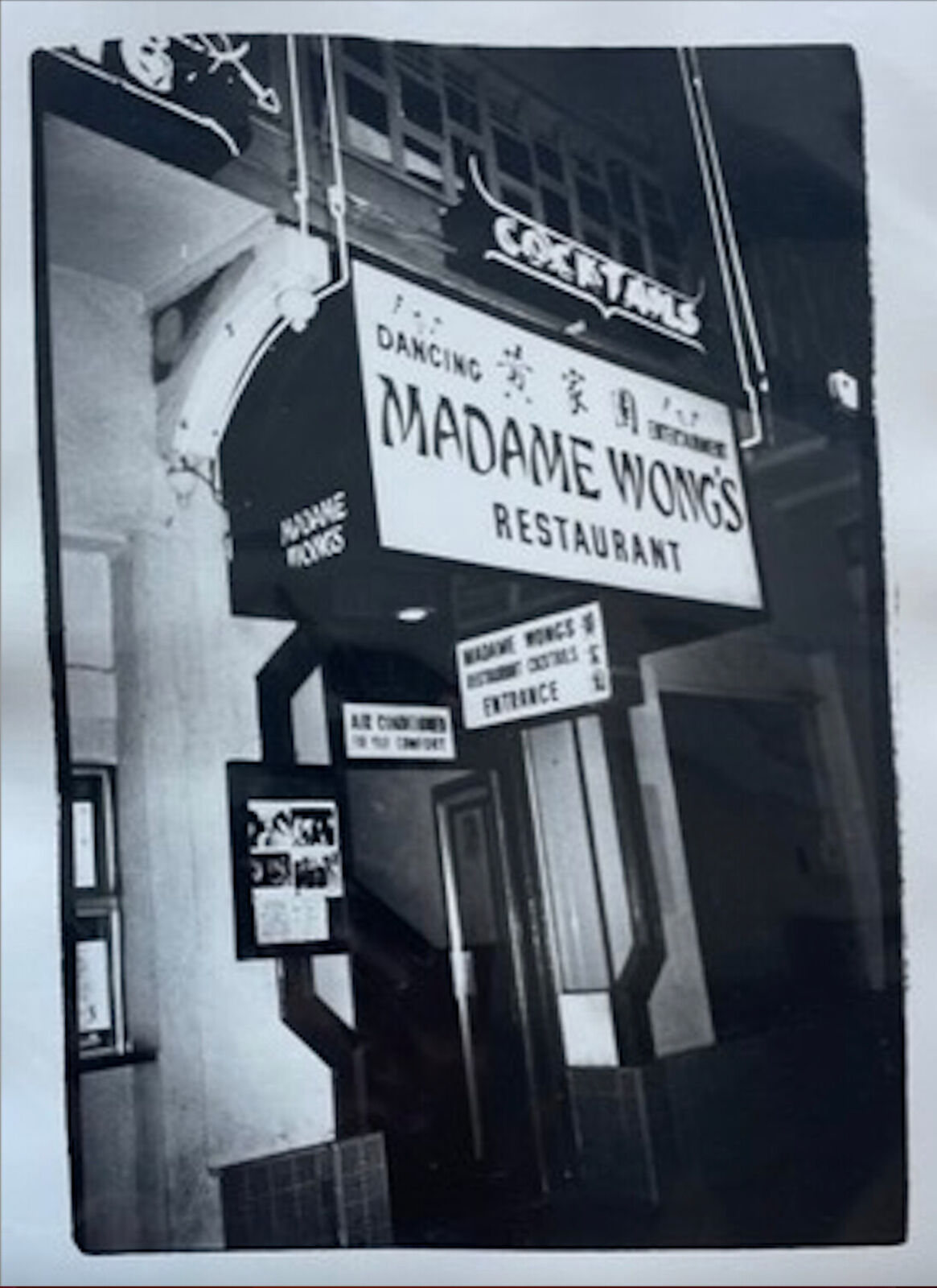Artwork by Andy Warhol, Madame Wong's Restaurant, Made of Unique silver gelatin print 