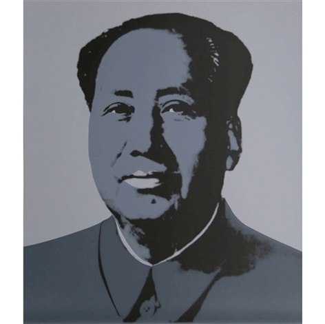 Artwork by Andy Warhol, Mao - Grey, Made of Silkscreen on Museum Board 
