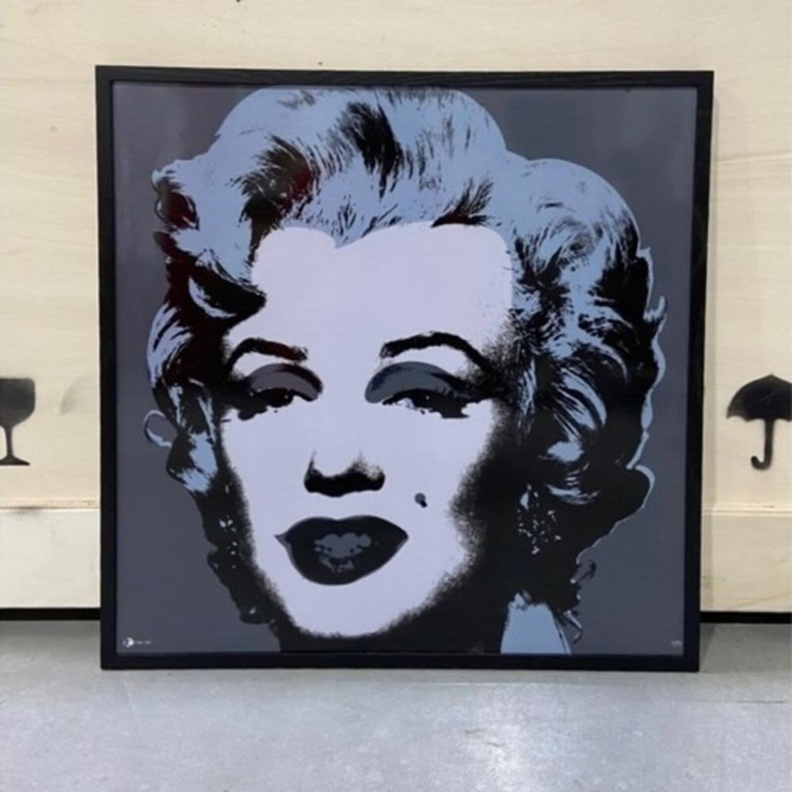 Artwork by Andy Warhol, Marilyn (Silver), Made of Enamel on porcelain 
