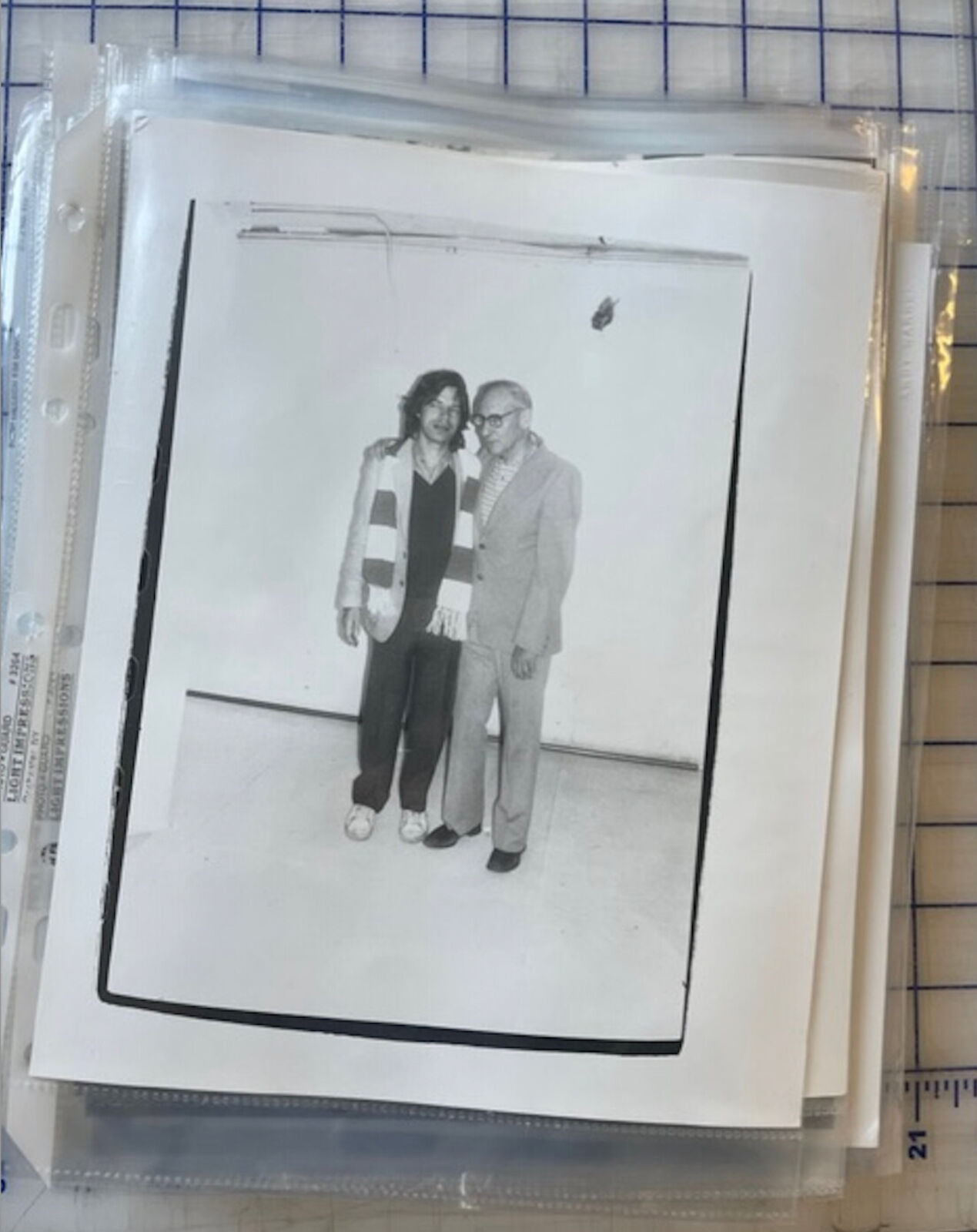 Artwork by Andy Warhol, Mick Jagger and William Burroughs, Made of Unique silver gelatin print 