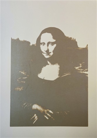Artwork by Andy Warhol, Mona Lisa - Metallic, Made of Silkscreen on vellum paper 