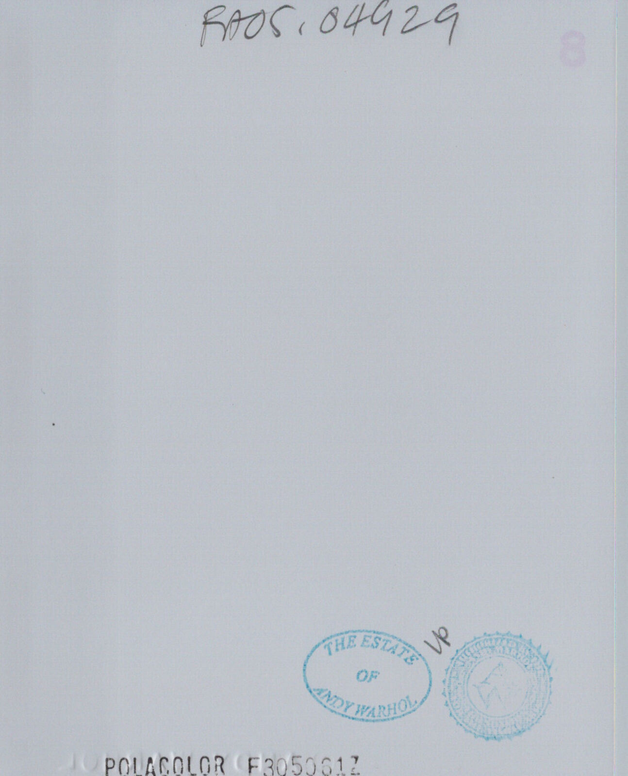 Artwork by Andy Warhol, Robert Miller, Made of Unique Polaroid print 