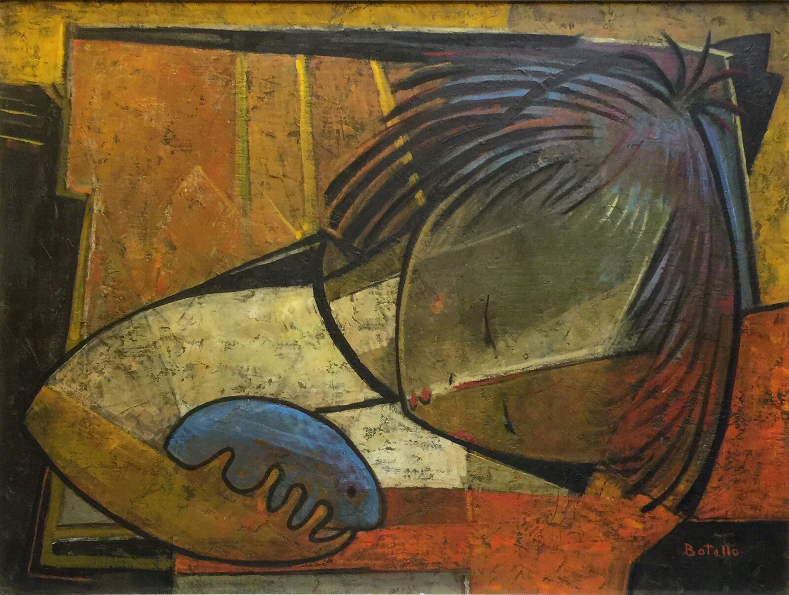 Francoise With Hamster by Ángel Botello, null