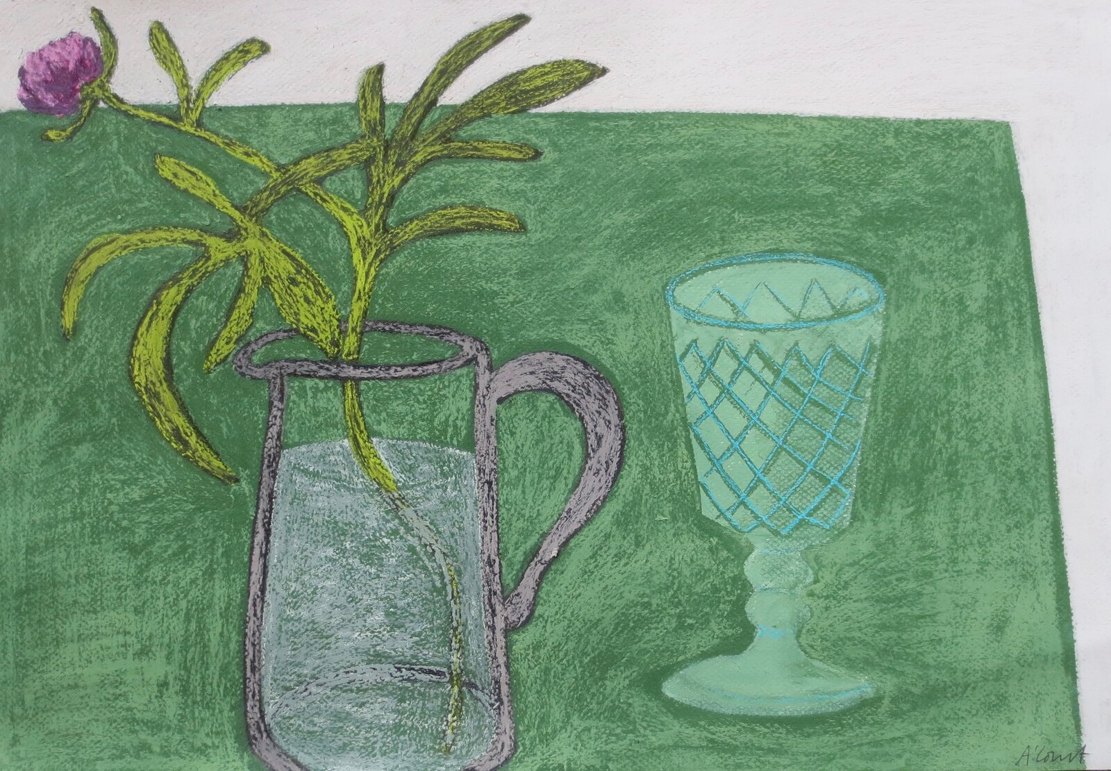 One Peony by Angela A’Court, 2019