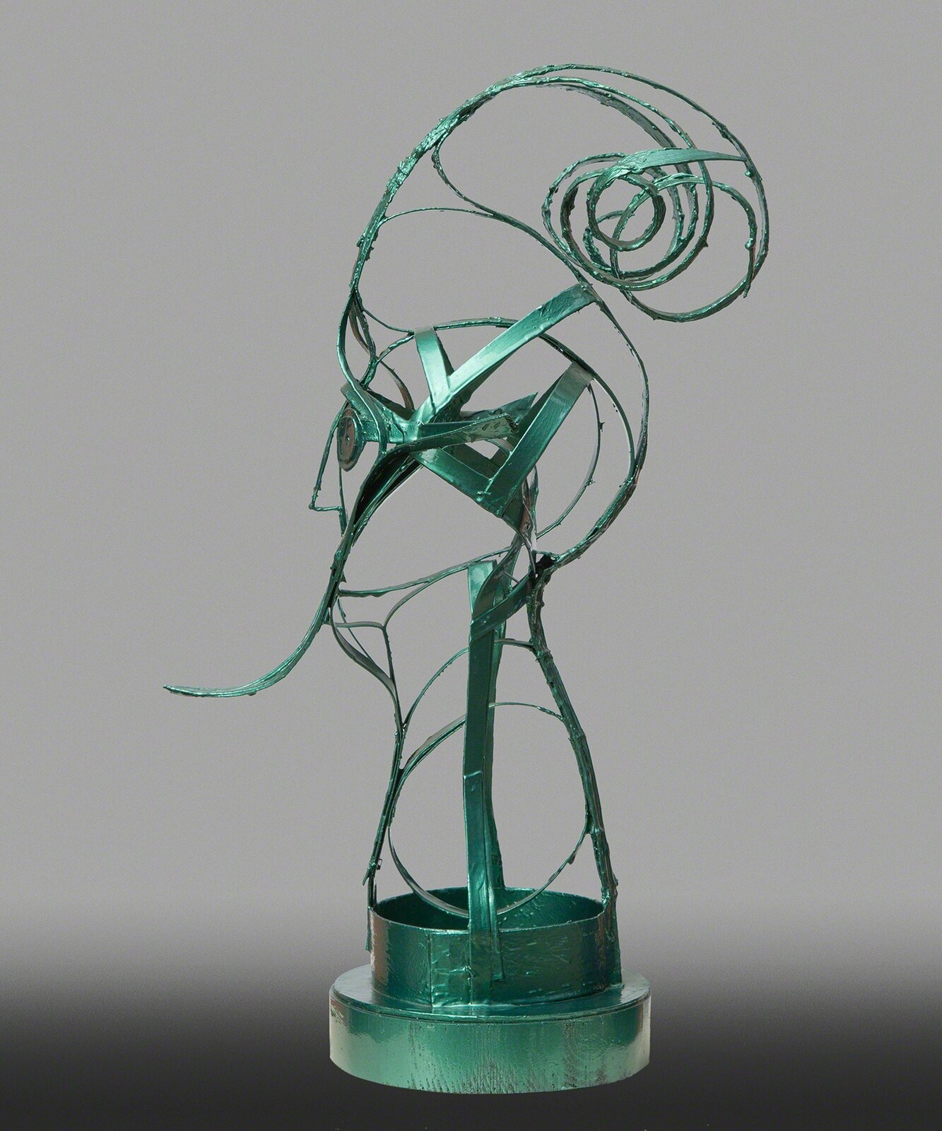 Artwork by Angelo Canevari, Assyrian King, Made of Automotive Paint, Rasian, Cardboard, Metal 