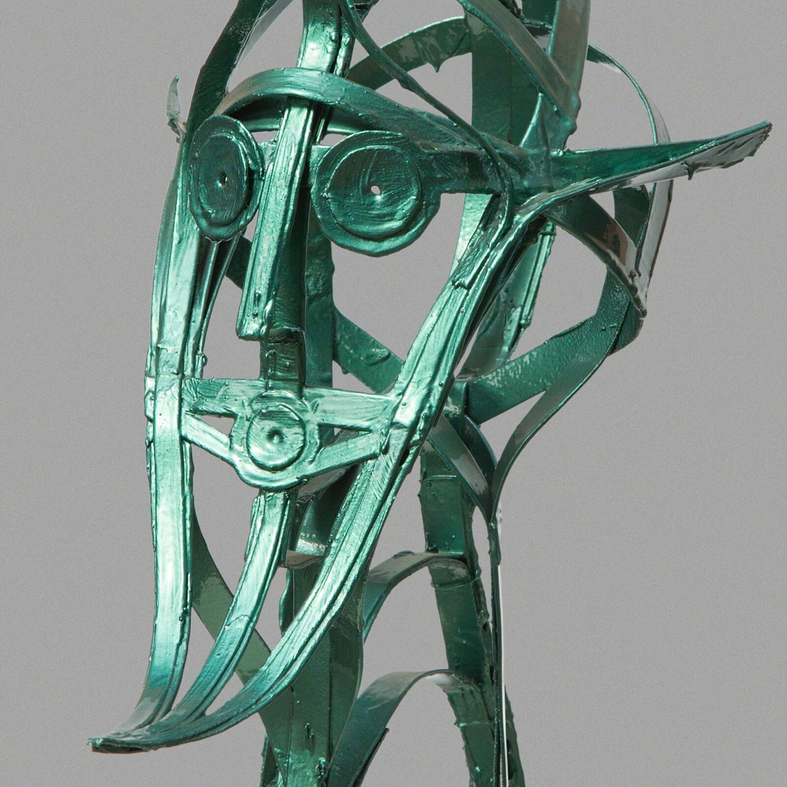 Artwork by Angelo Canevari, Assyrian King, Made of Automotive Paint, Rasian, Cardboard, Metal 