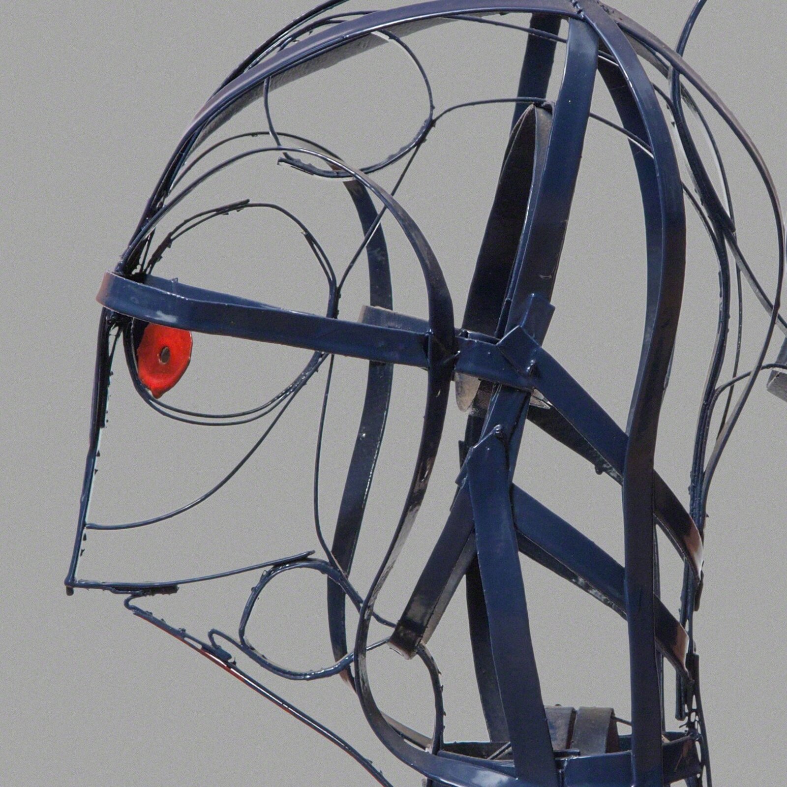 Artwork by Angelo Canevari, Signora Rodriguez (Mrs. Rodriguez), Made of Automotive Paint, Cardboard, Resin, Metal 