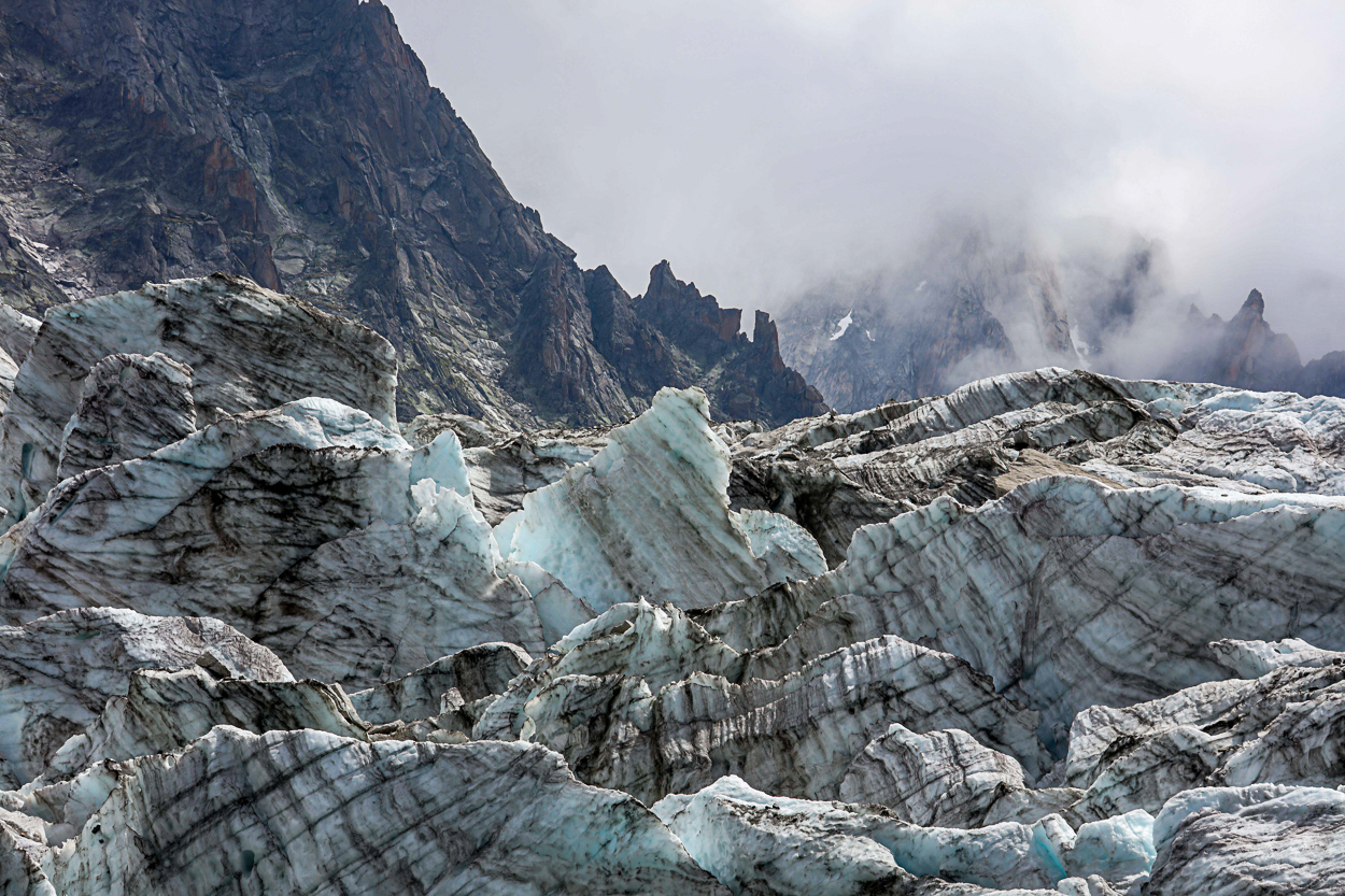 Artwork by Ania Freindorf, The Unexpected, Glacier Argentiere, France, Made of Archival pigment print 