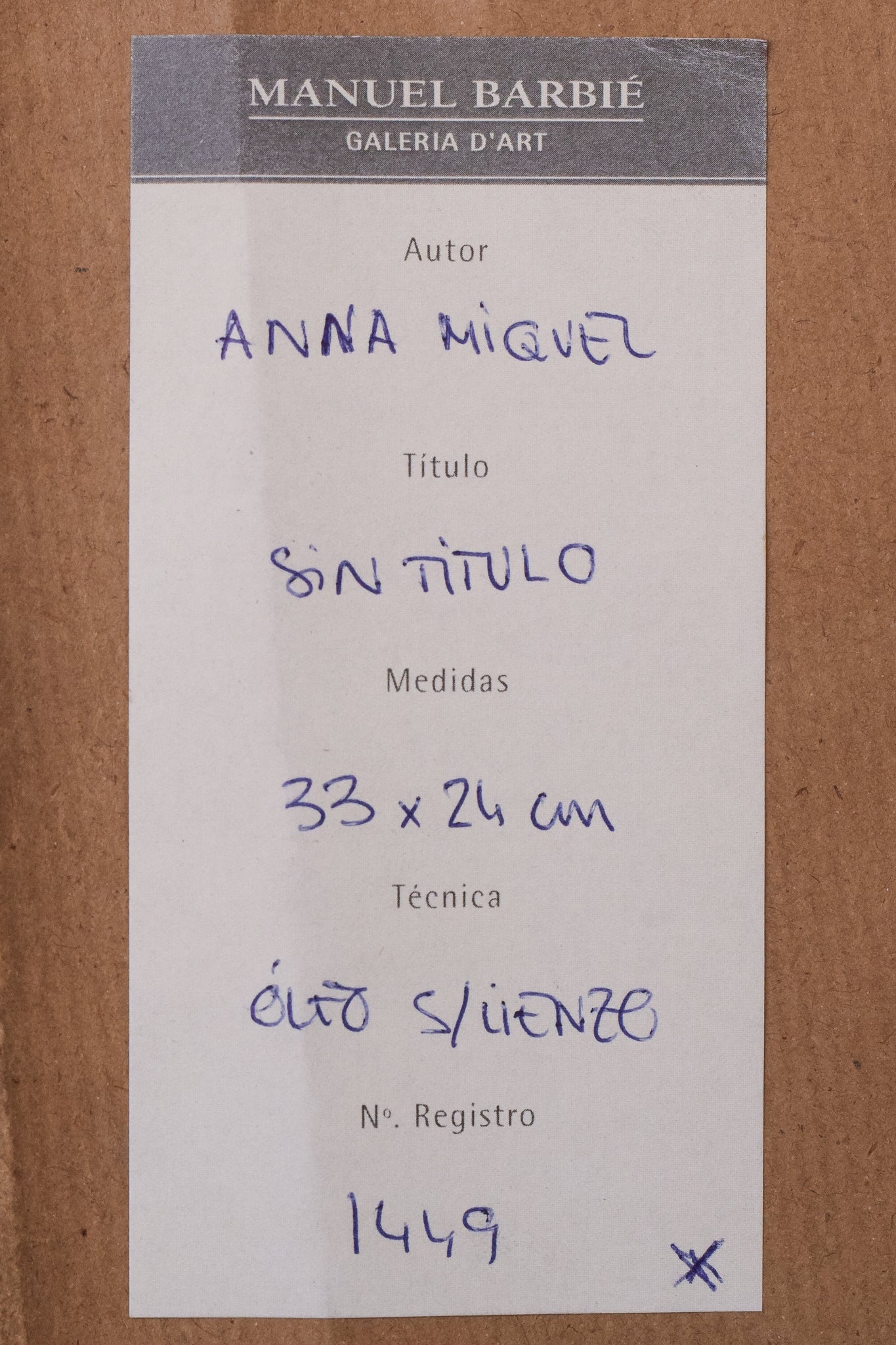 A piece of paper with a hole in it.