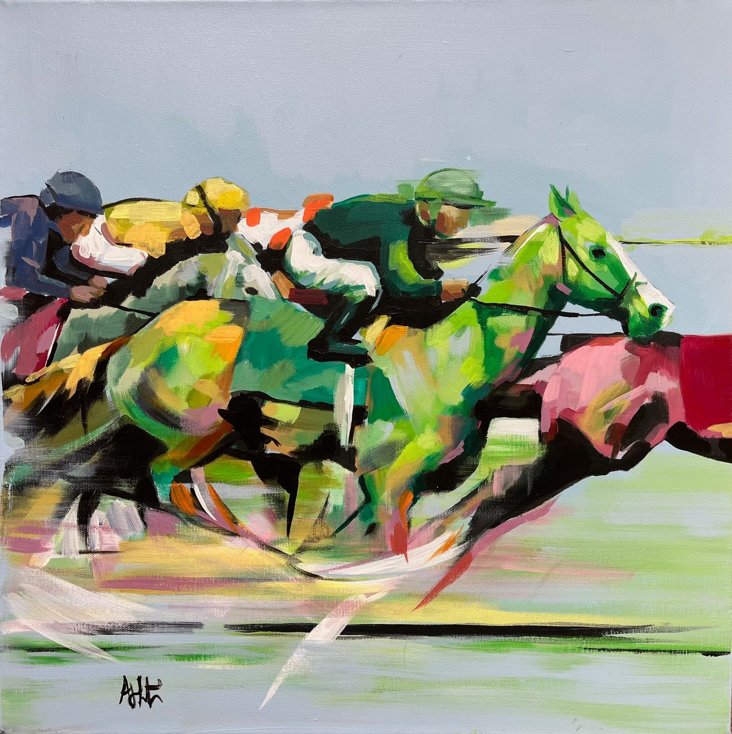 Racing Action by Annabel Thornton, 2022