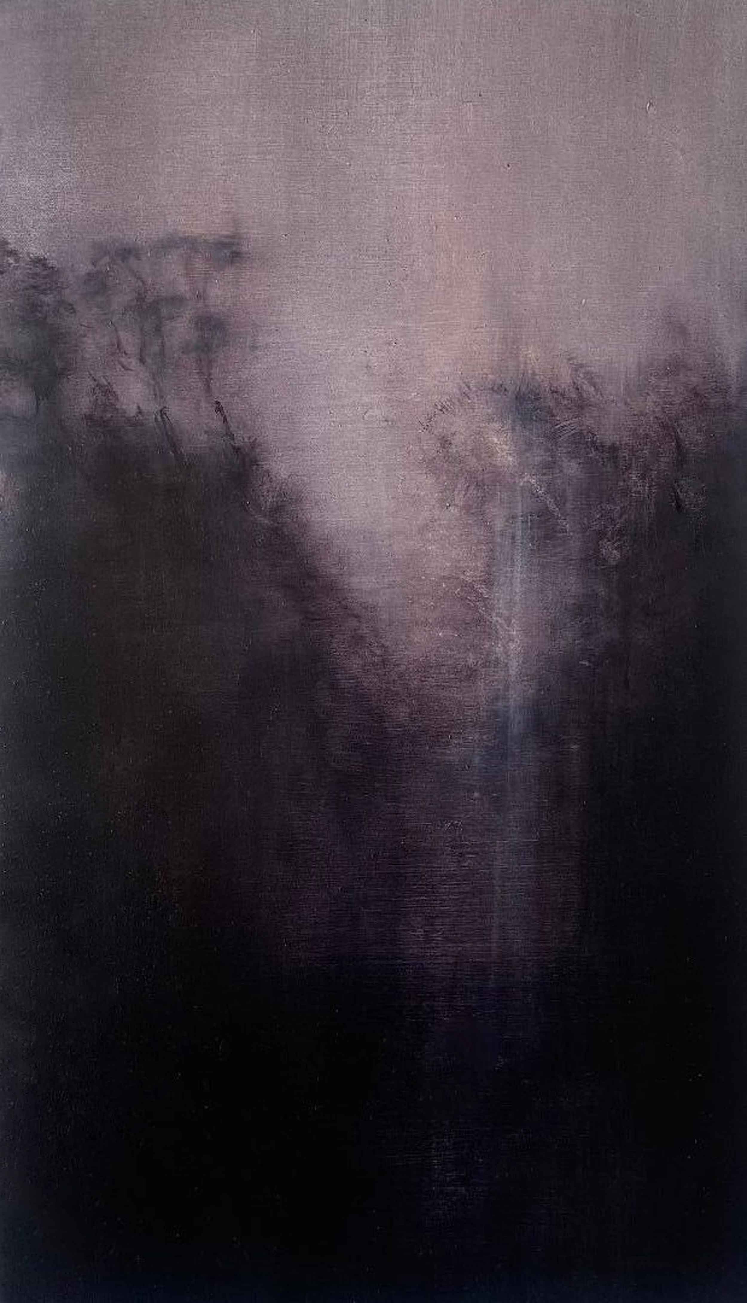 Artwork by Annamarie Dzendrowskyj, The Stillness of Shadows III, Made of Oil On Australian Polyester 