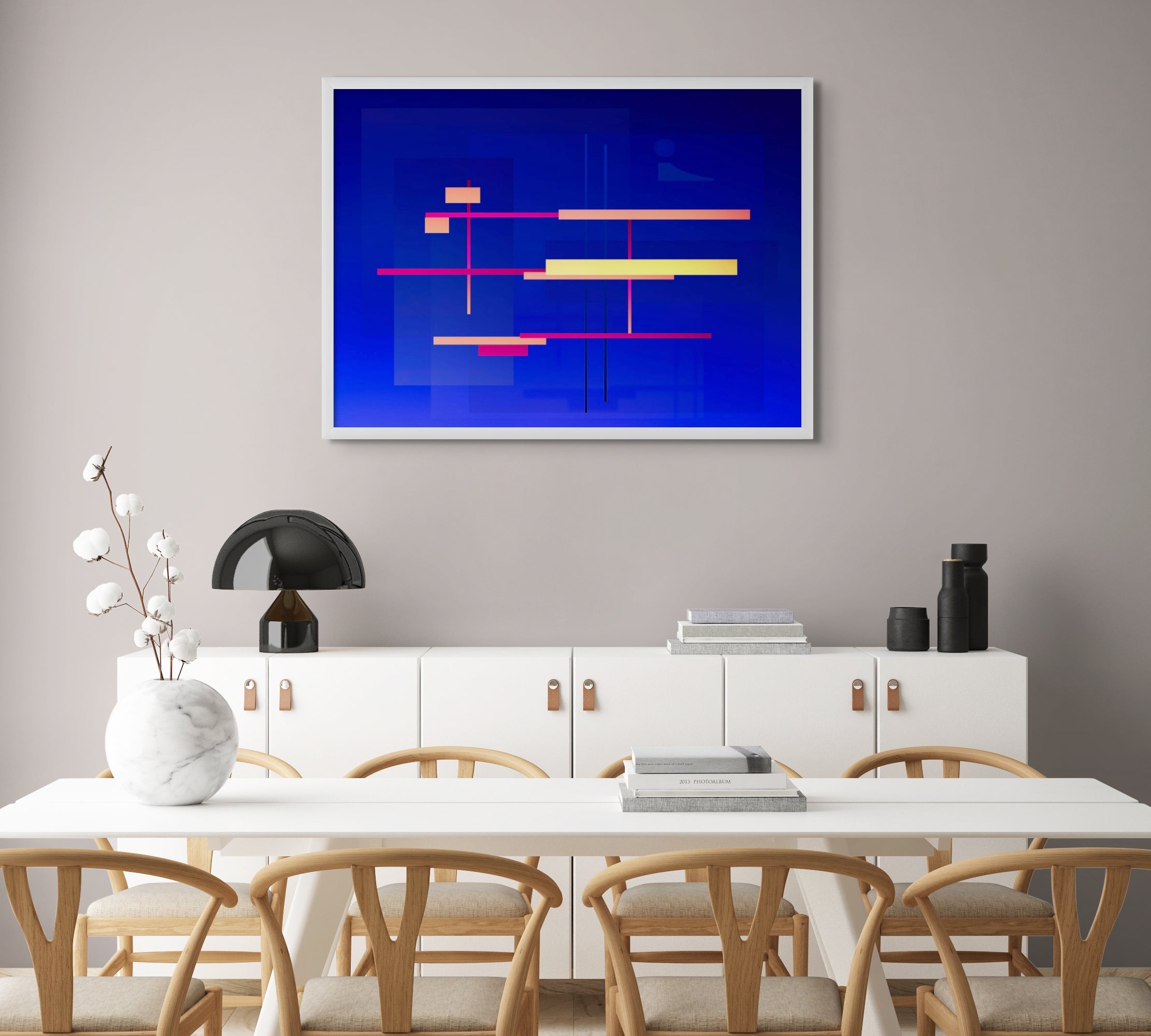 Cosmosis Collage 427.4A7 - Composition no 2C4 Blue