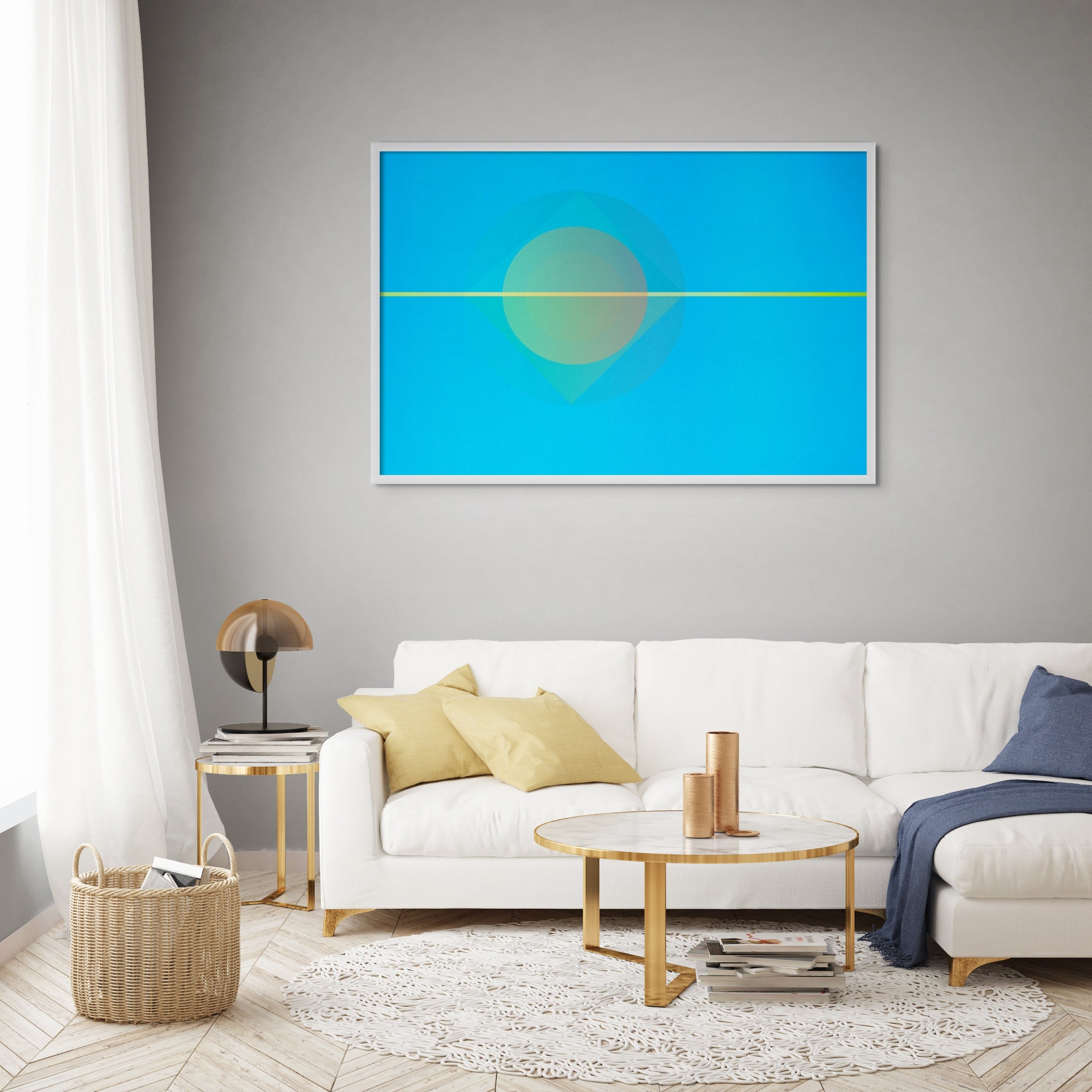 Cosmosis Collage 4A53.1.2 - Composition no 7C2 Blue